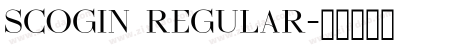 Scogin Regular字体转换